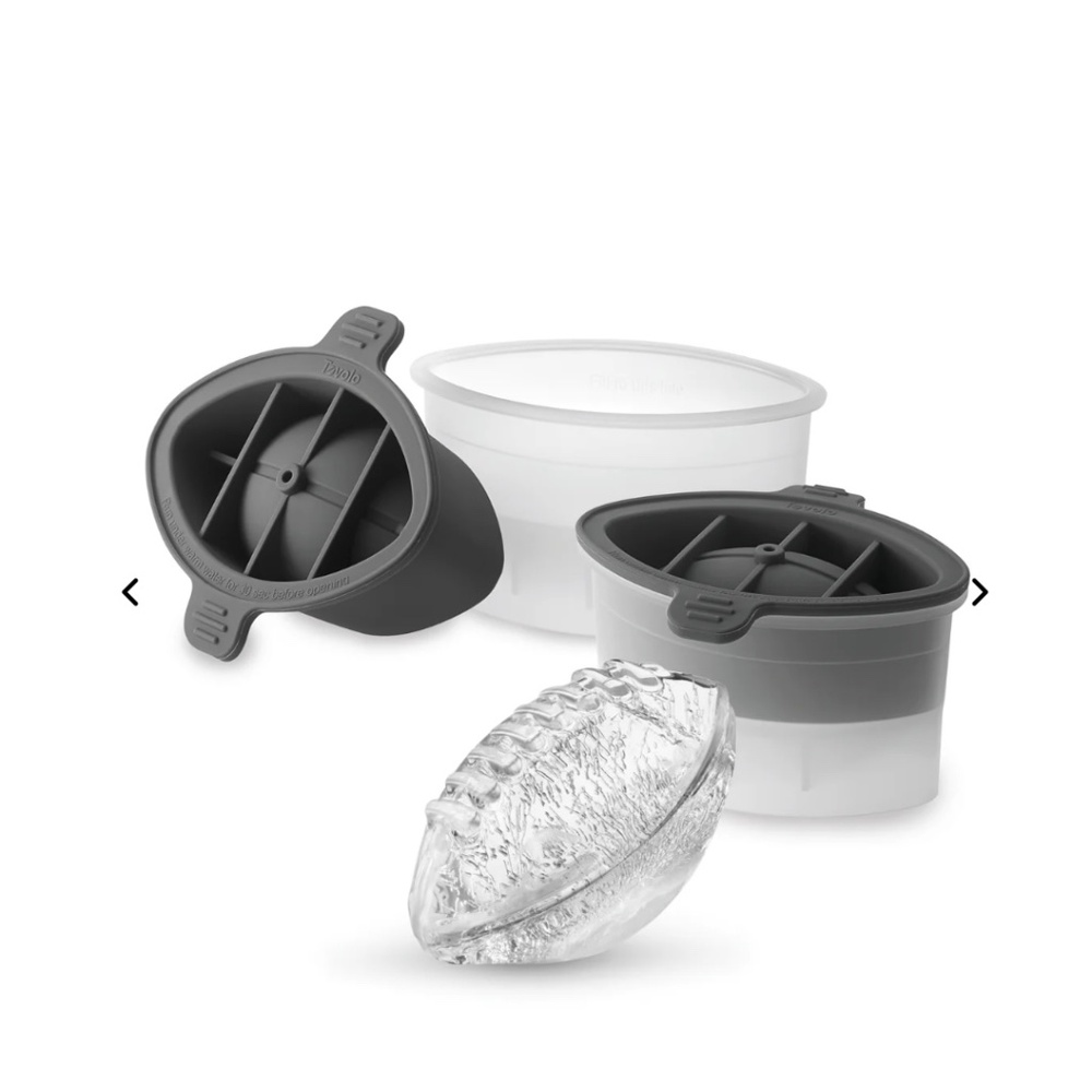 TOVOLO Football Ice Molds (Set of 2) -  New